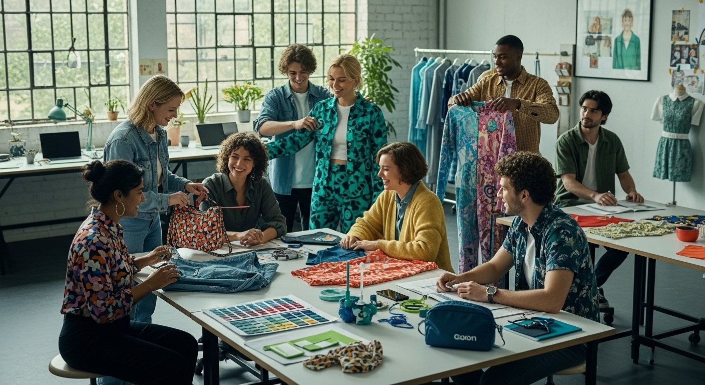 2025 fashion trends, diverse group, sustainable style