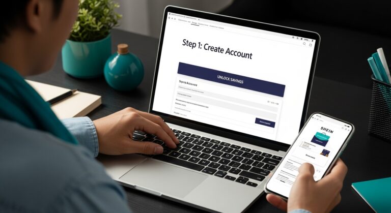 Shein account registration discount