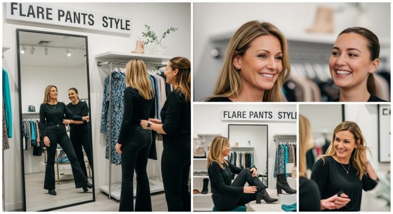 flare pants shoe shop