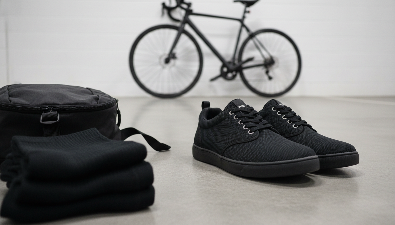 Black Textile Sneakers for All-Day Walking & Commuting