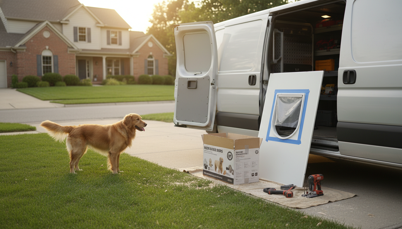 Installing a Doggie Door in an Aluminum Door: Guide