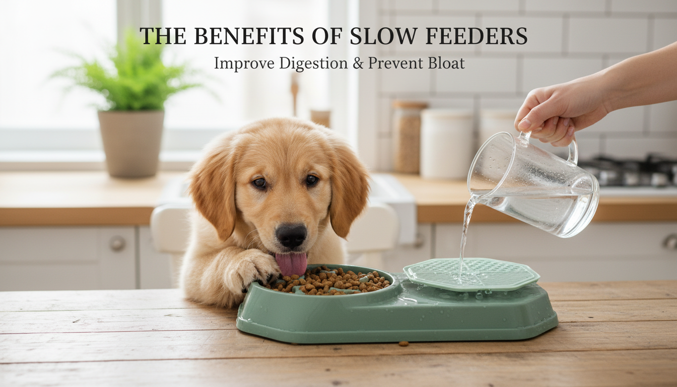 2-in-1 Slow Feeder Bowl + Lick Mat for Calm Dog Meals