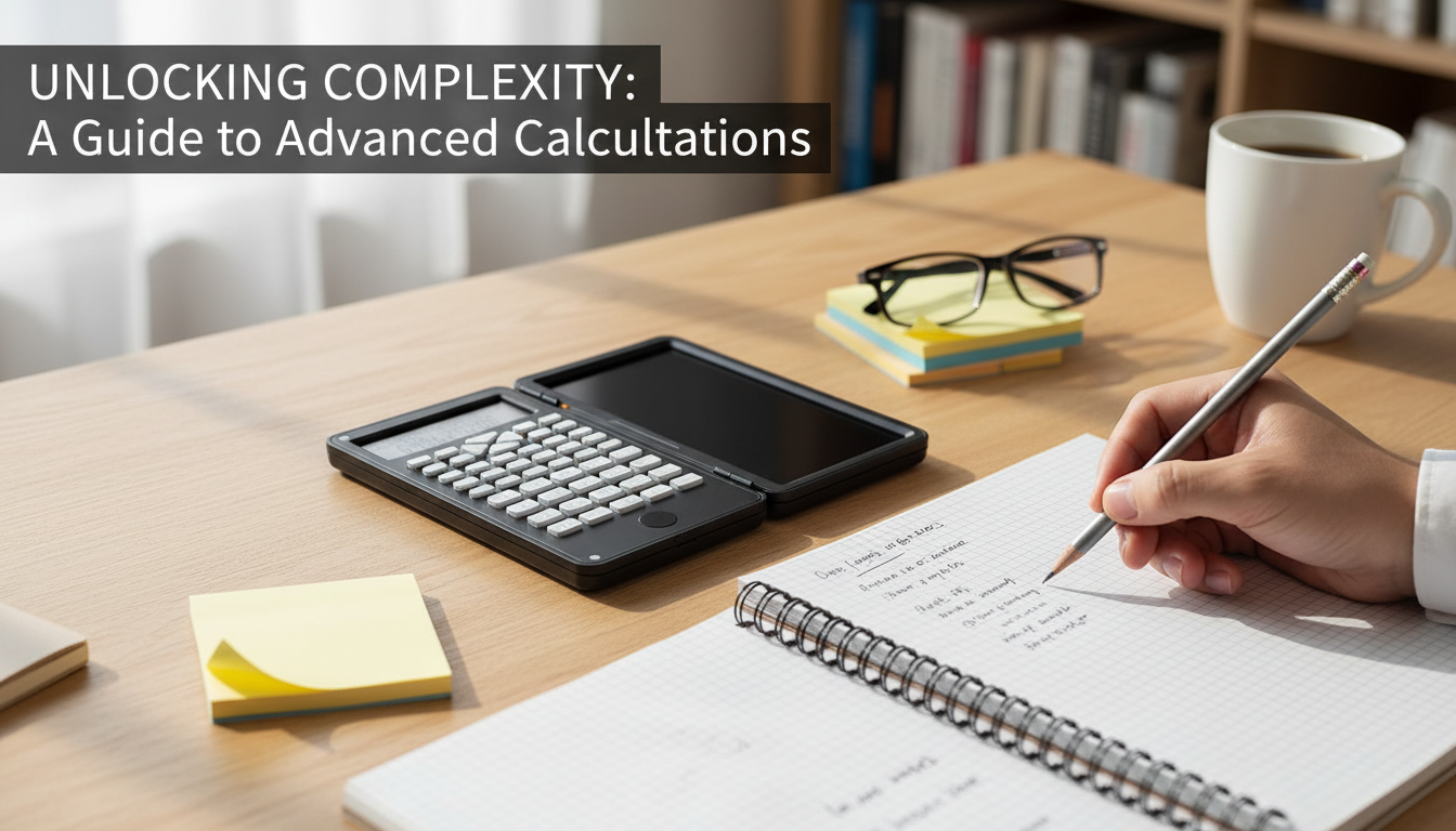 3-in-1 Scientific Calculator + Foldable Erasable Notepad