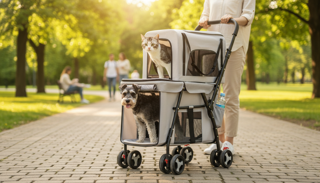 Double-Layer Pet Stroller with Carrier: Buying & Use Guide