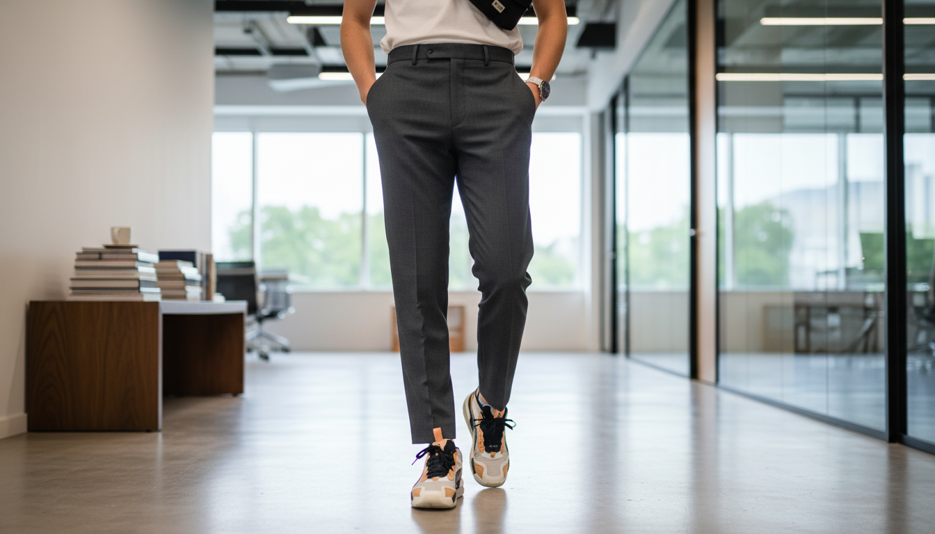 How to Wear Sneakers to Work (Polished Office Outfits)