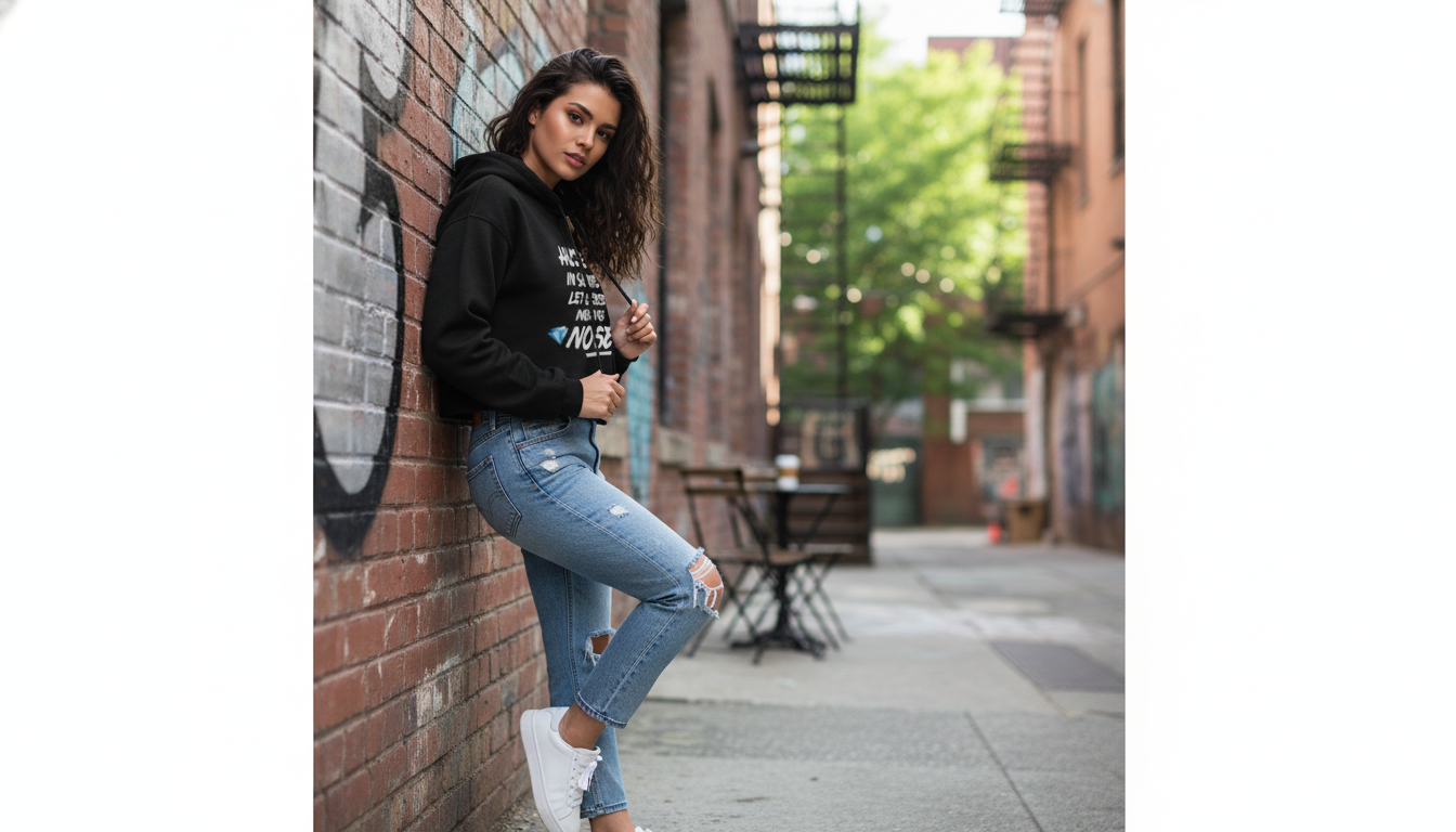 Hustle in Silence Cropped Hoodie: Streetwear Style Guide