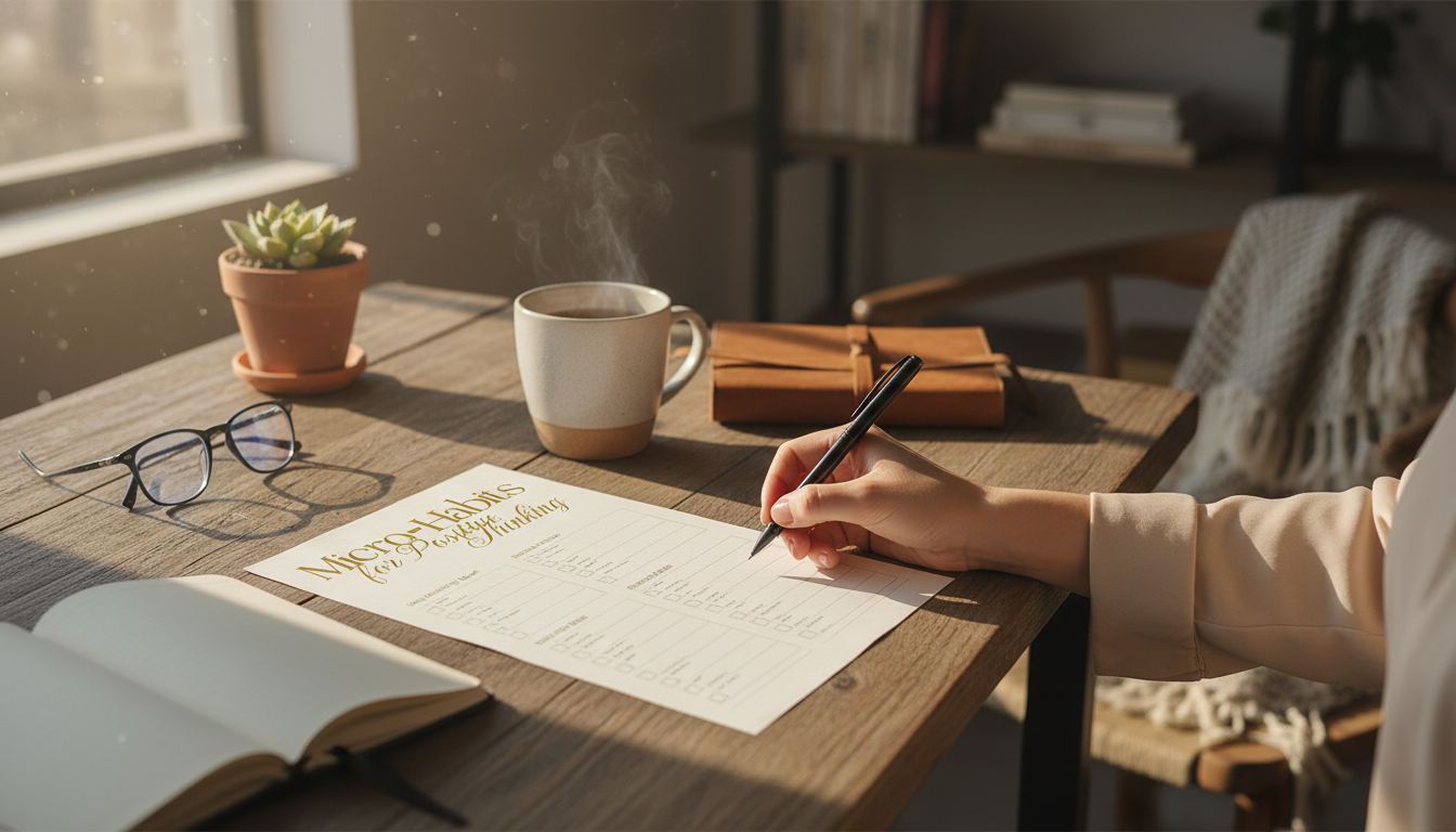 Micro-Habits for Positive Thinking: Daily Checklist