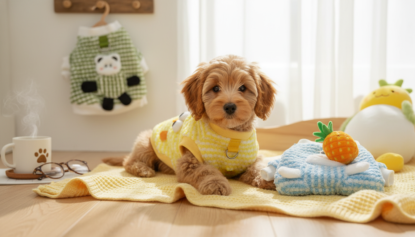 Pineapple Velvet Pet Jacket: Cozy Winter Warmth & Fit Tips