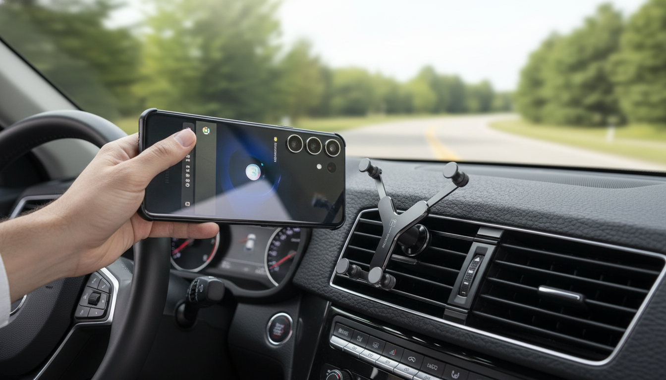 Samsung Gravity Car Phone Holder: One-Hand Secure Mount