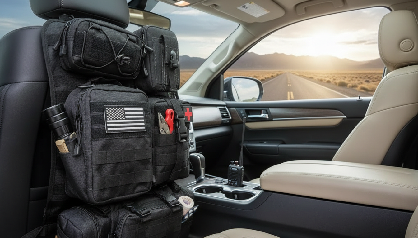 Tactical Back Seat Organizer for a Clutter-Free Car