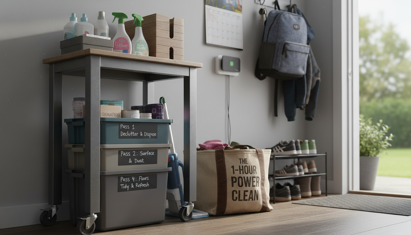 Speed Clean Your Whole House in 1 Hour (4-Pass Plan)