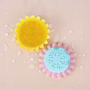 Soft Silicone Sunflower Baby Bath Brush: Safe, Gentle Wash