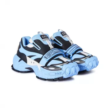 Off-White Light Blue Leather Slip-Ons: Fit, Style, Care
